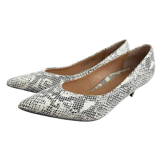 Vionic Josie Snakeskin Leather Heel Pumps Women’s Size 9.5 Kitten Heel - Picture 4 of 9